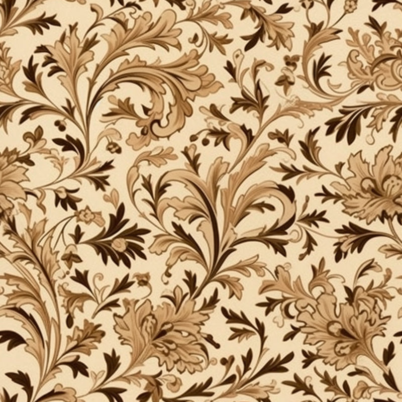 Polyester Comforter, Brown/Beige Floral, Twin Extra Long Comforter