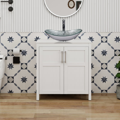 30" Free-Standing Modern Single Bathroom Vanity With Sink