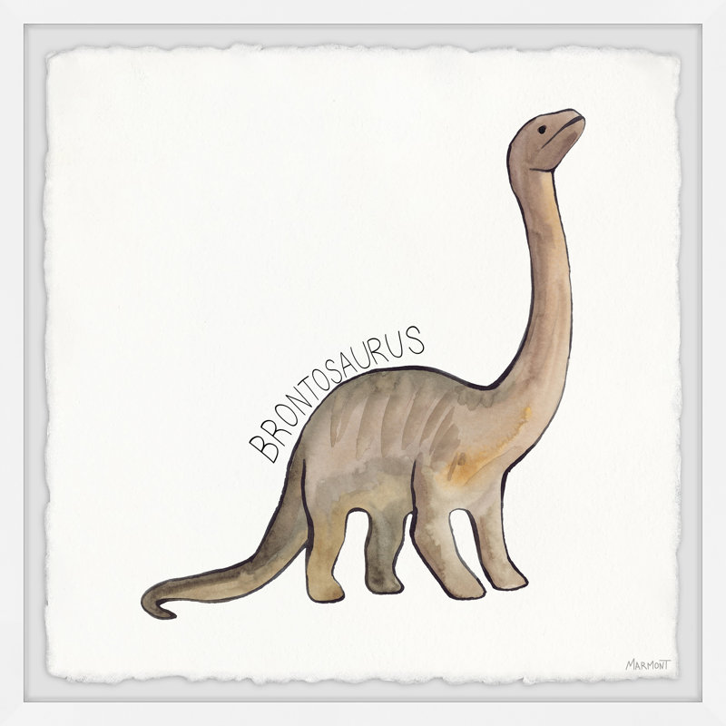 «Bonithon Brontosaurus», reproduction encadrée, H 12 po x l 12 po x P 1,5 po