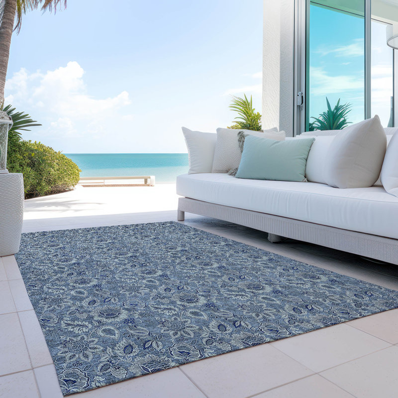 Tapis intérieur / extérieur Flitwick avec envers antidérapant, Rectangle 5 pi x 7 pi 6 po