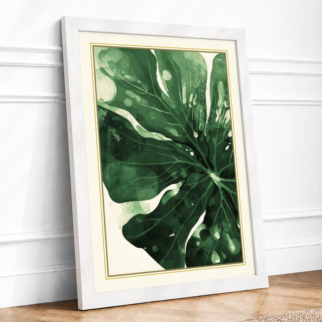 Tropical Foliage Study Botanical - Framed Print