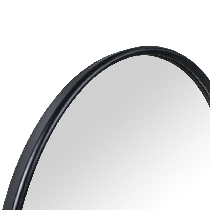 Miroir de salle de bain, 30 po x 20 po, Noir mat