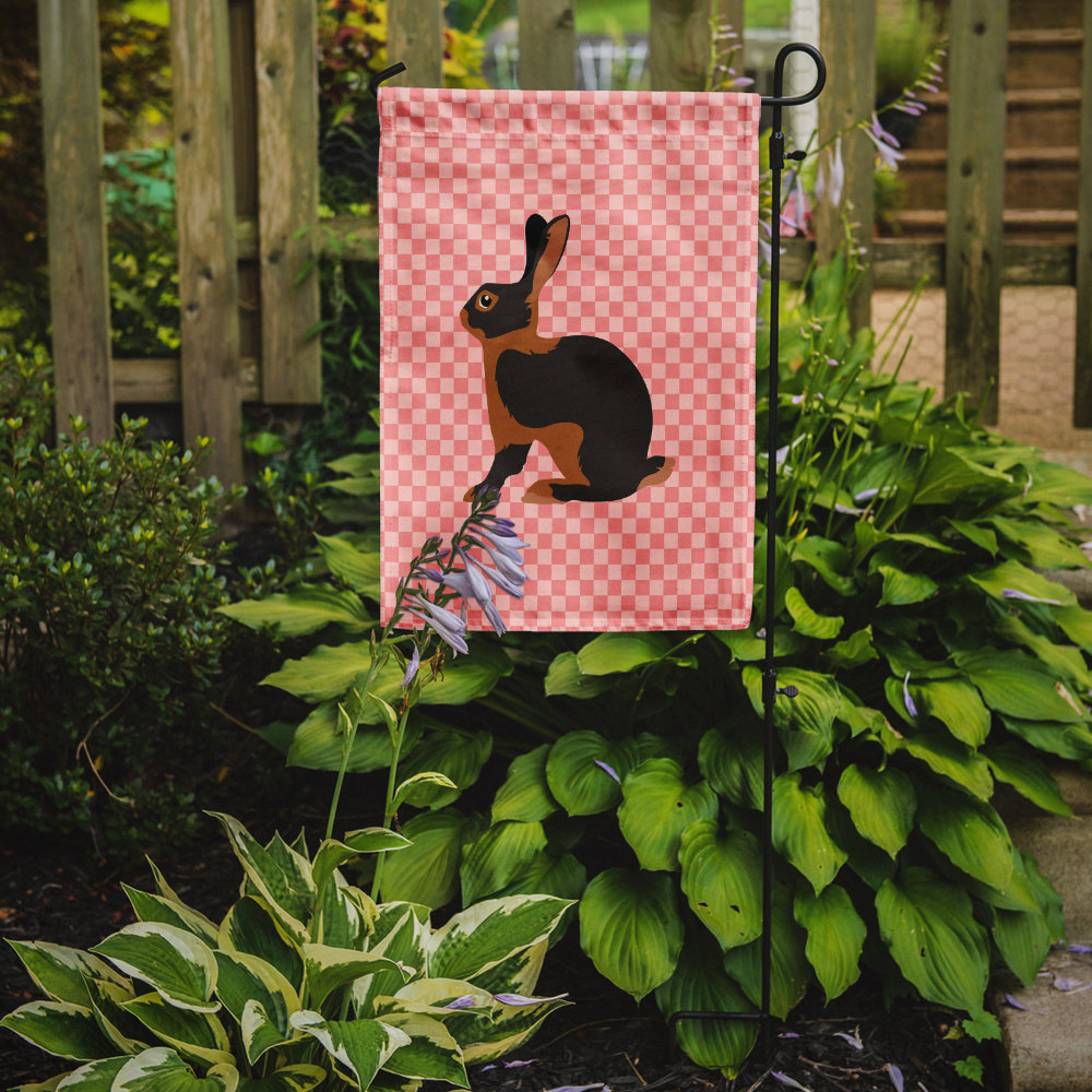 Rabbit Check 2-Sided Polyester 15 x 11 in. Garden Flag Caroline's Treasures 