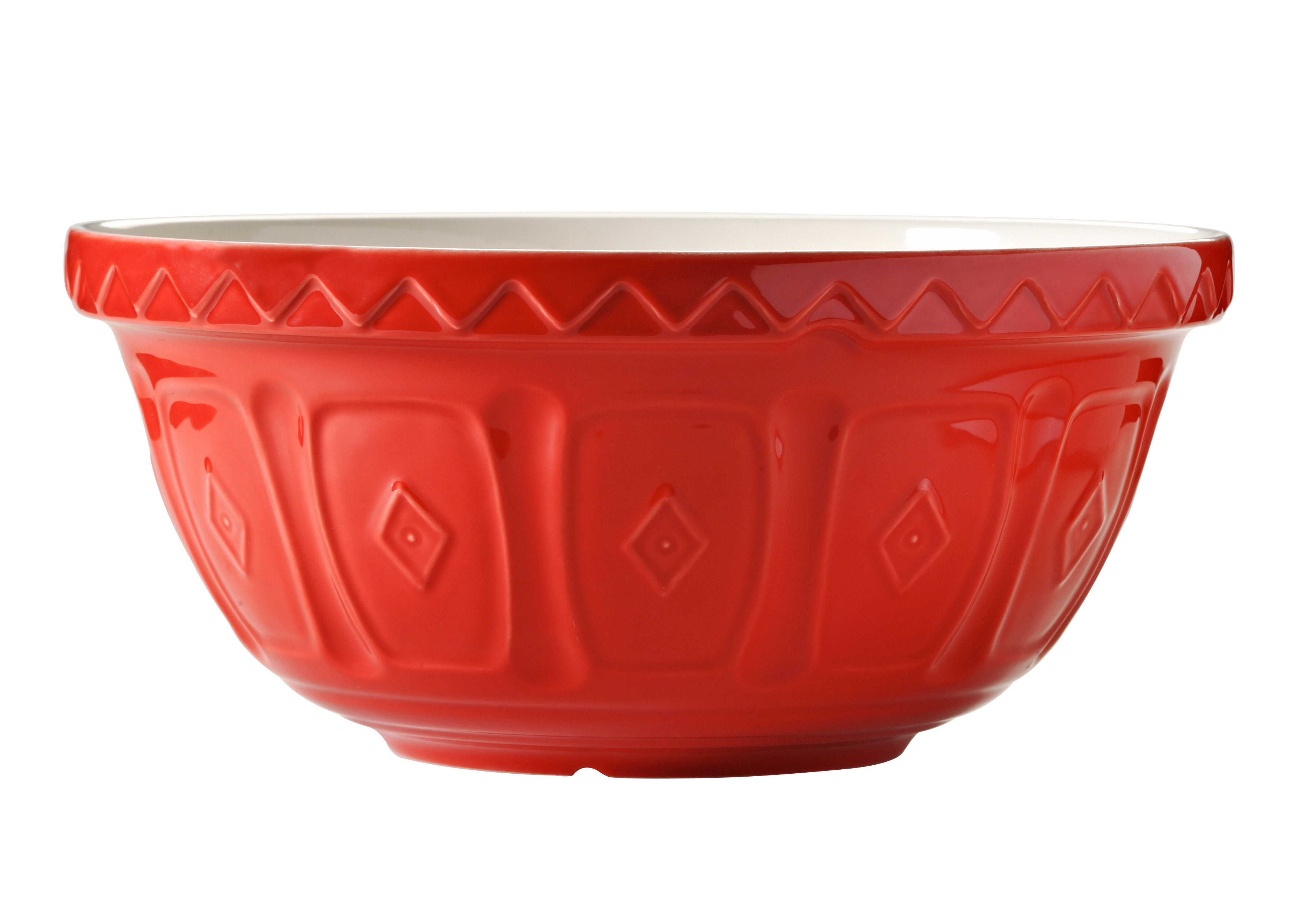 Mason Cash Cane 3-Piece Red Mixing Bowl Set