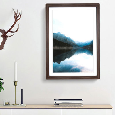 Lake & Mountains in Montana - Framed Print