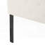 Tête de lit tapissier pour lit grand et bois massif Pieds en métal durables, hauteur réglable Design moderne
