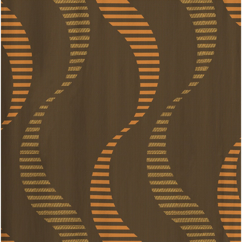 Pearson Pencil Pleat, Single Curtain, opaque, 132cm Width x 220cm Drop, Orange