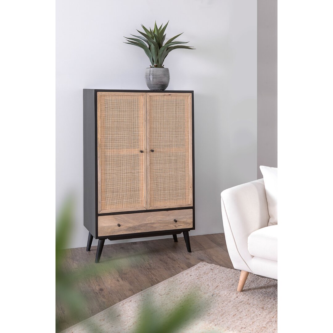 Highboard Aaryahi aus Massivholz 80 cm