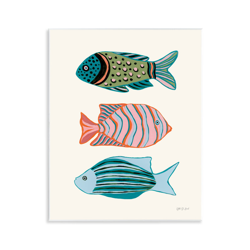  «Bright Tropical Fish», art mural sur toile par Yvette St. Amant