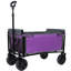Chariot pliable avec roues - Chariots de camping utilitaires légers 3 en 1 pliables avec une capacité de poids de 220 lb, porte-gobelets, pour l'équitation, l'épicerie, le camping, le magasinage