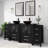 Aidin 72’’ Double Bathroom Vanity Set with Vessel Sink, Faucet, Drain-1040150010-1040150011