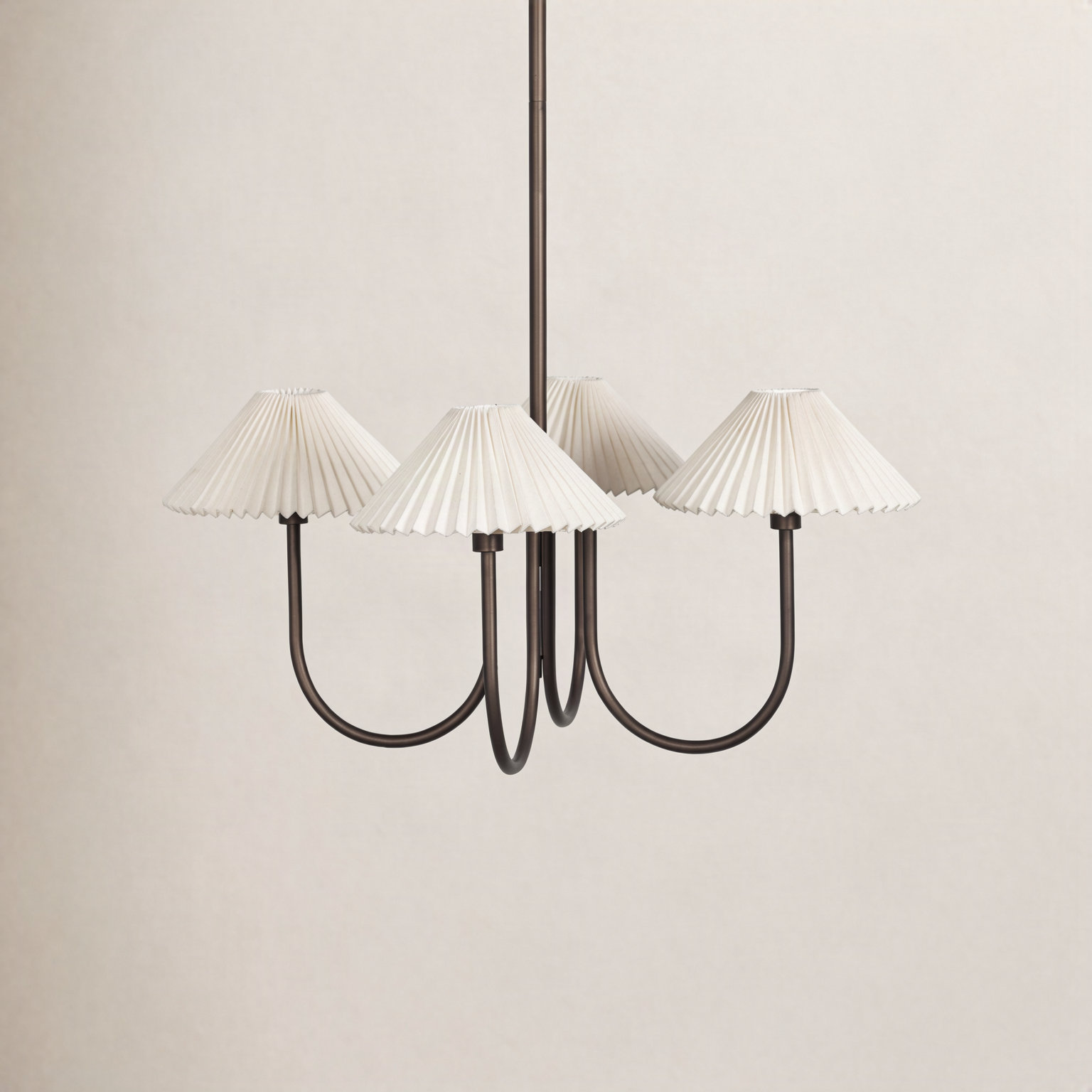 4 - Light Iron Cone Chandelier