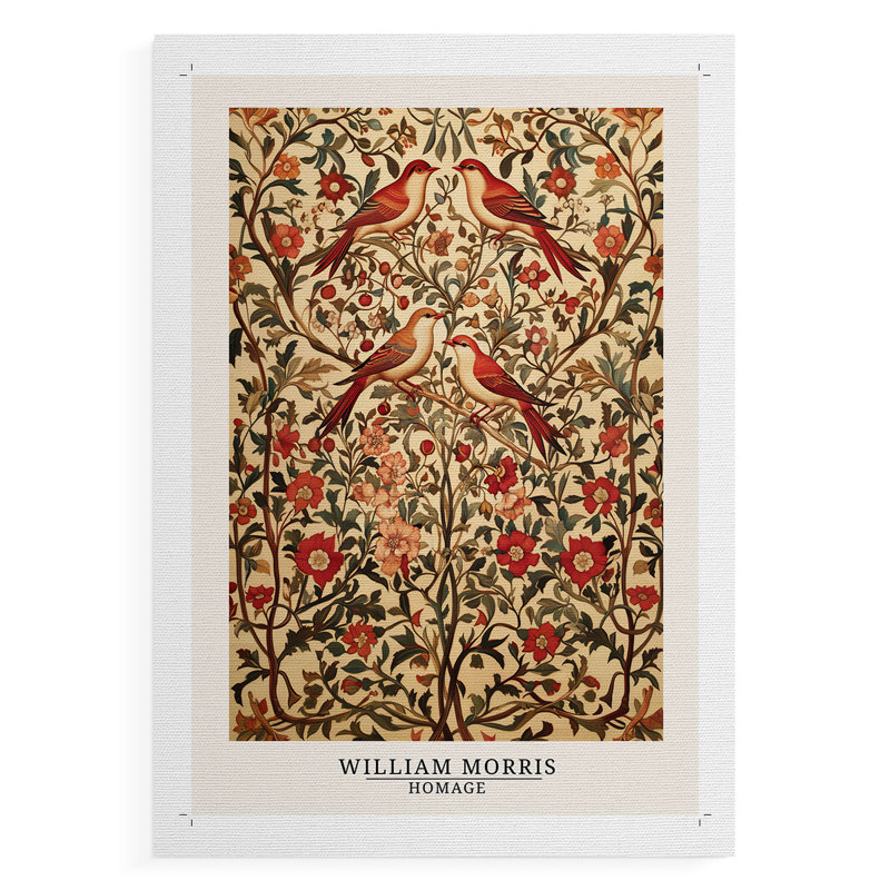 La série CCLXIV de William Morris - impression sur toile seulement - non encadrée, H 18 po x l 12 po