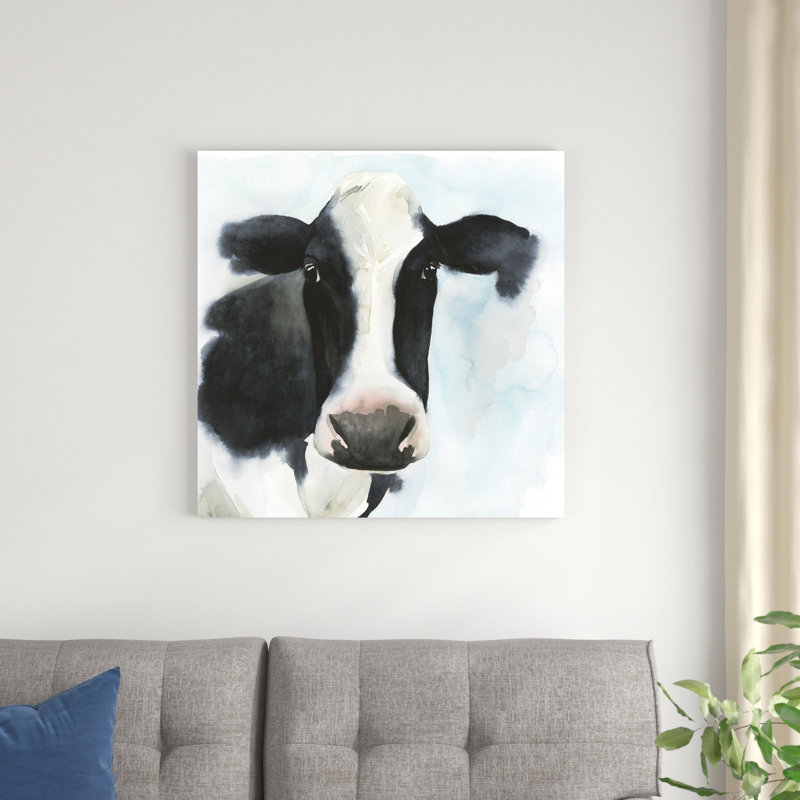 «Farmhouse Friend II», peinture sur toile, H 30 po x l 30 po