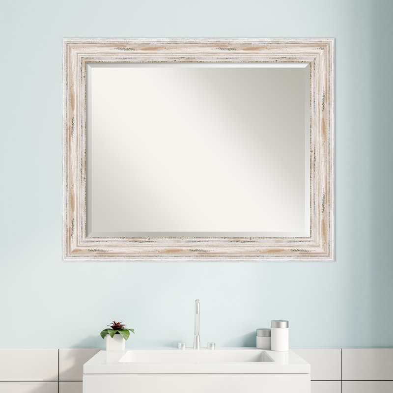 Tico Flat Mirror, 27.13" H x 33.13" W, White
