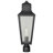 Alvyn - 1 Light Post Top - Matte Black with Clear Seeded Glass
