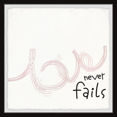 Love Never Fails V by Marmont Hill - Single Picture Frame Print