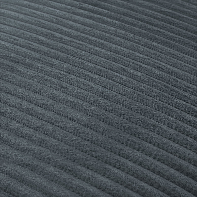 Chaise longue rembourrée, Gris foncé