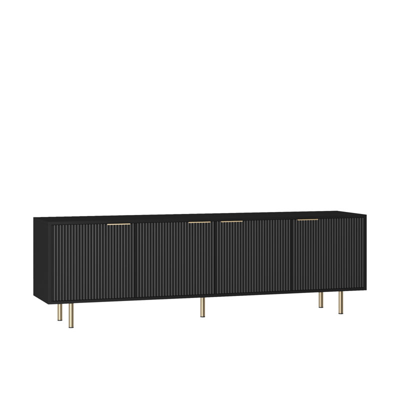 Crédence de rangement 68,89 W, Noir