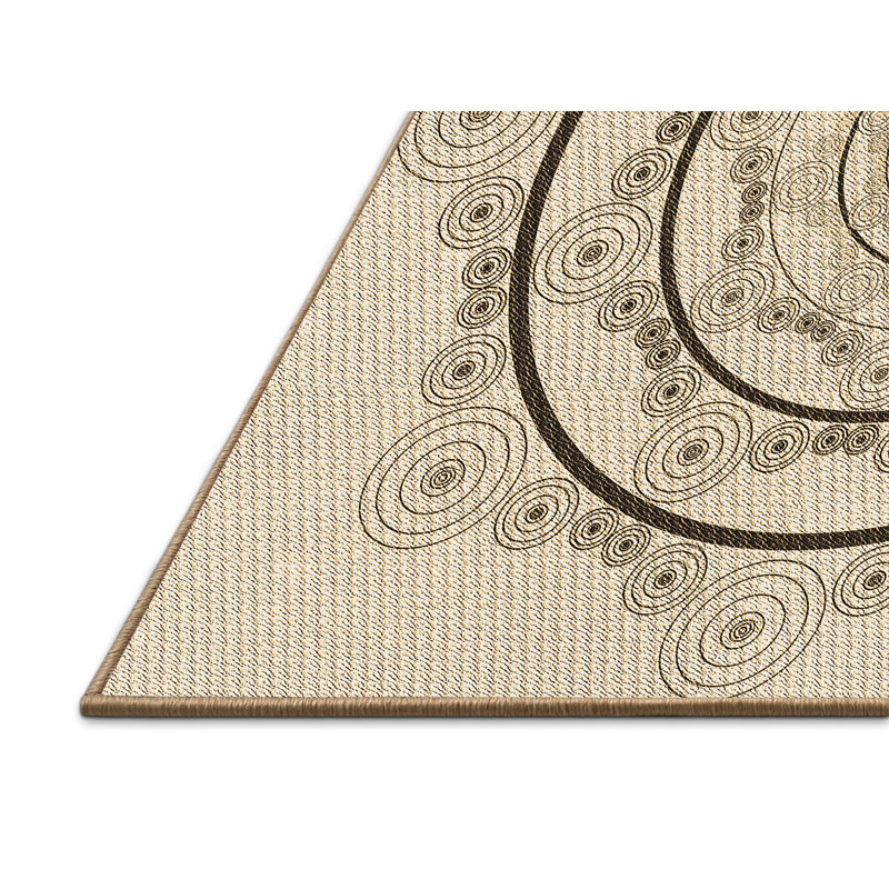 Geometric Indoor Rug, Rectangle 2' x 3'
