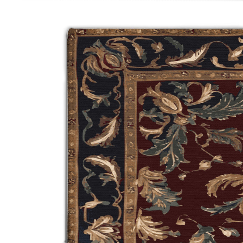 Tapis d'intérieur et d'extérieur brun français, Rectangulaire 8 pi x 10 pi