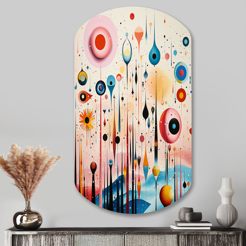 Liam - Minimalisme cylindrique, art mural asymétrique en métal, H 43 po x l 23 po