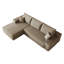 Canapé modulaire à compression en velours côtelé moelleux de 107 pouces