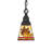 5" Square Pinecone Mini Pendant