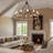 Faik Extra Large Chandeliers For High Ceilings 12 - Light Round Wagon Wheel Chandelier for Living Room,Foyer,Dining Room,Hotel,UL LIST.