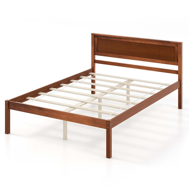 Aneeya Platform Bed, Full, Walnut