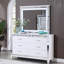 Miroir Livorno G02790-M, champagne argenté