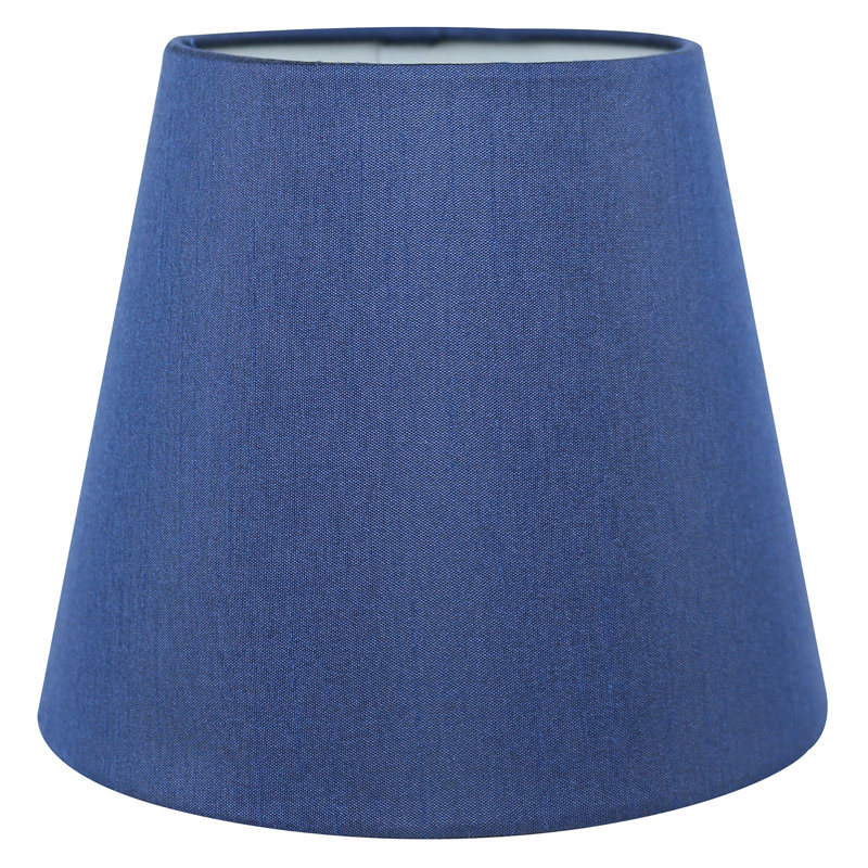 Abat-jour lustre en fausse soie Latitude Run, H 5 po x l 4 po x P 6 po, Bleu