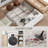 4x6 Ft Modern Area Rug, Machine Washable Abstract Pattern Chenille Carpet, Non-slip Rubber Backing Easy Care Indoor Decor For Living Room Bedroom Dining Room-2141390232