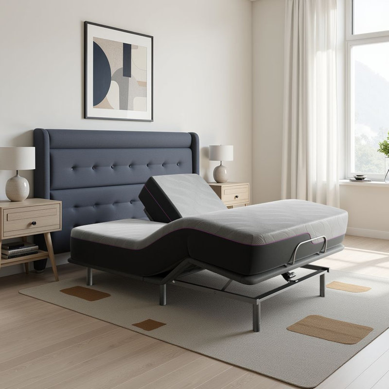 Matelas en mousse viscoélastique avec sommier ajustable 11 po Renew