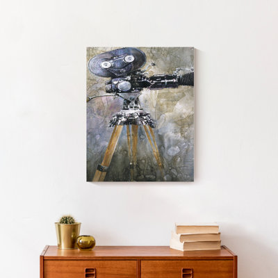 Caméra, peinture sur toile