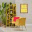 Cadre flottant typographique Bisous Kiss, design par House of Lulu