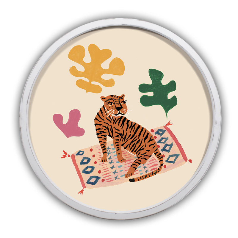 «Tiger Monsteras», reproduction encadrée