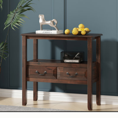 Bockman 30.5'' Solid Wood Top Console Table