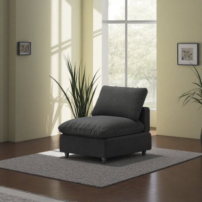 Middle Seat, Cloud Couch Modular Sectional Sofa, Deep Seat Convertible Modular Couches For Living Room, Modern Comfy Down Filled Soft Cloud Sectional Sofa