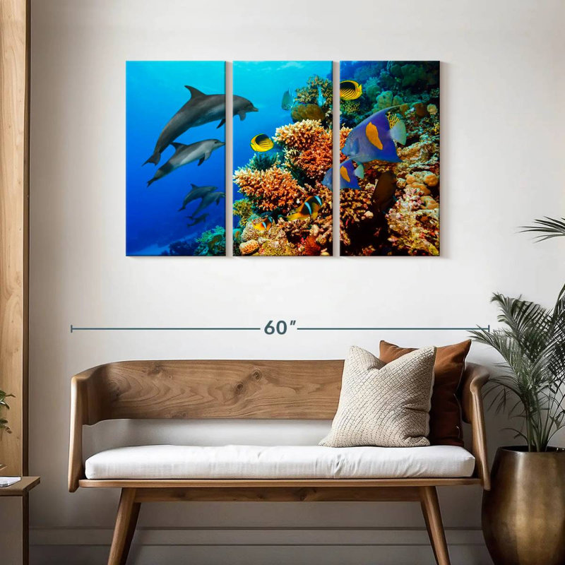 Brampt Reef Sea Life, 28" H x 45" W