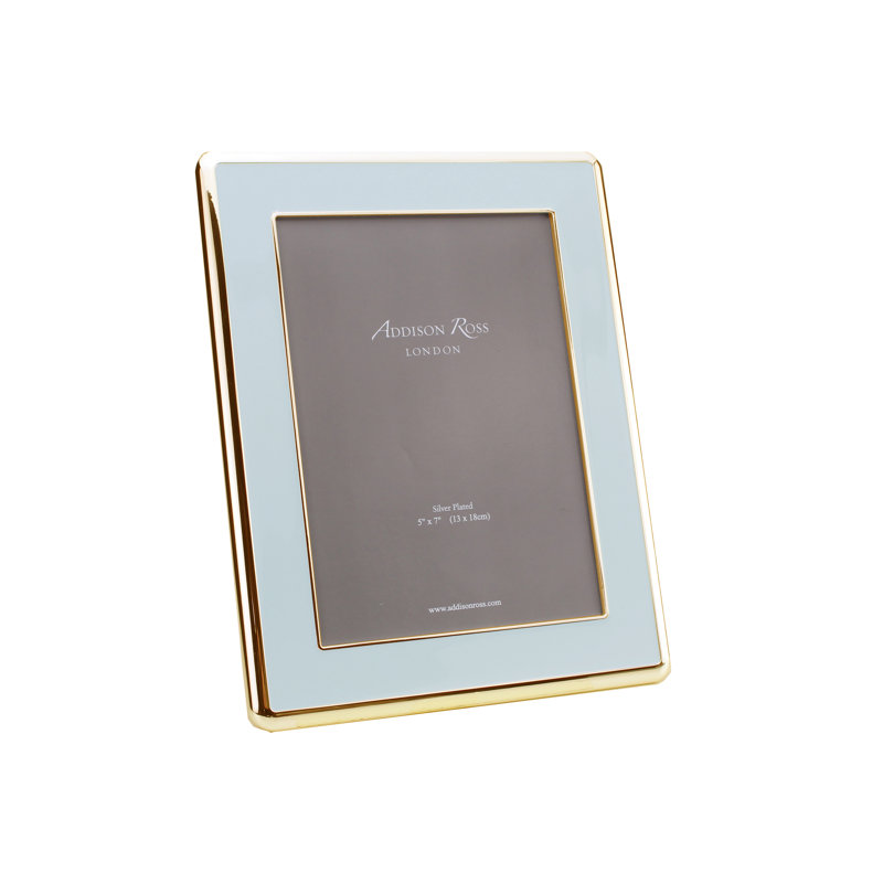 30mm Gold, 5"W x 7"H, Powder Blue