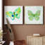 Croquis de papillons II - ensemble de 2 peintures sur toile tendue-1124293274