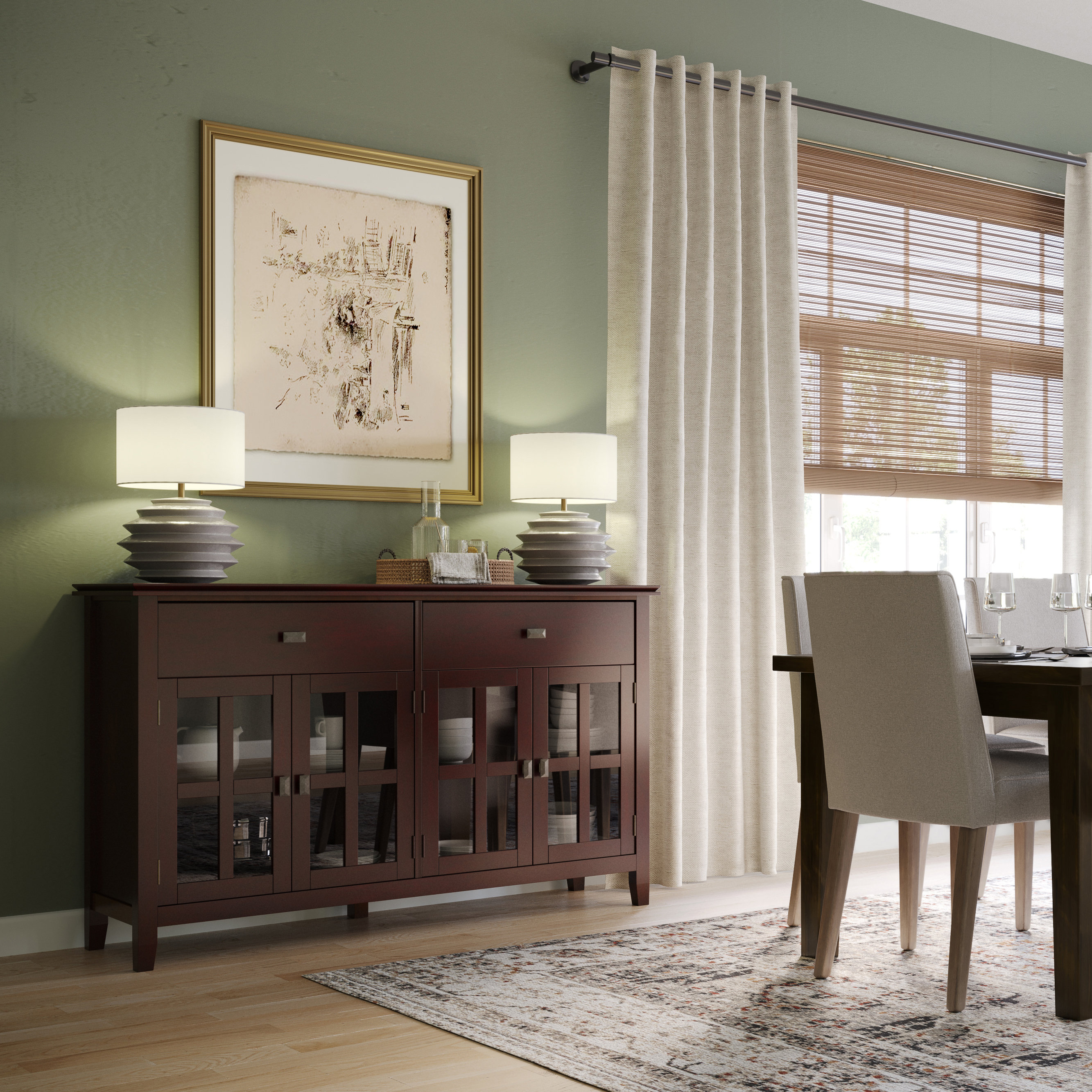 Set of 2 tables Home ESPRIT White 60 x 60 x 50 cm (2 Units)
