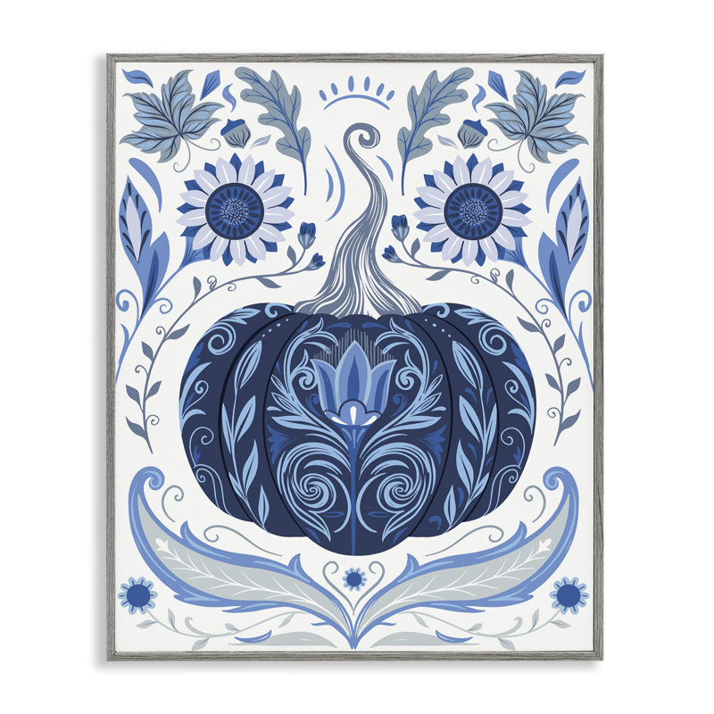  Art symphonique et giclée à la citrouille par Arrolynn Weiderhold, H 14 po x l 11 po, Estampe numérique Farmhouse