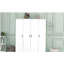 Armoire 4 portes avec 1 tiroir, blanc