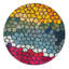 Tapis rose / jaune / bleu Jesusa-1657696052