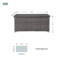 Compact Aluminium Rattan Brown Storage Box For Outdoor Garden Patio-1505861331