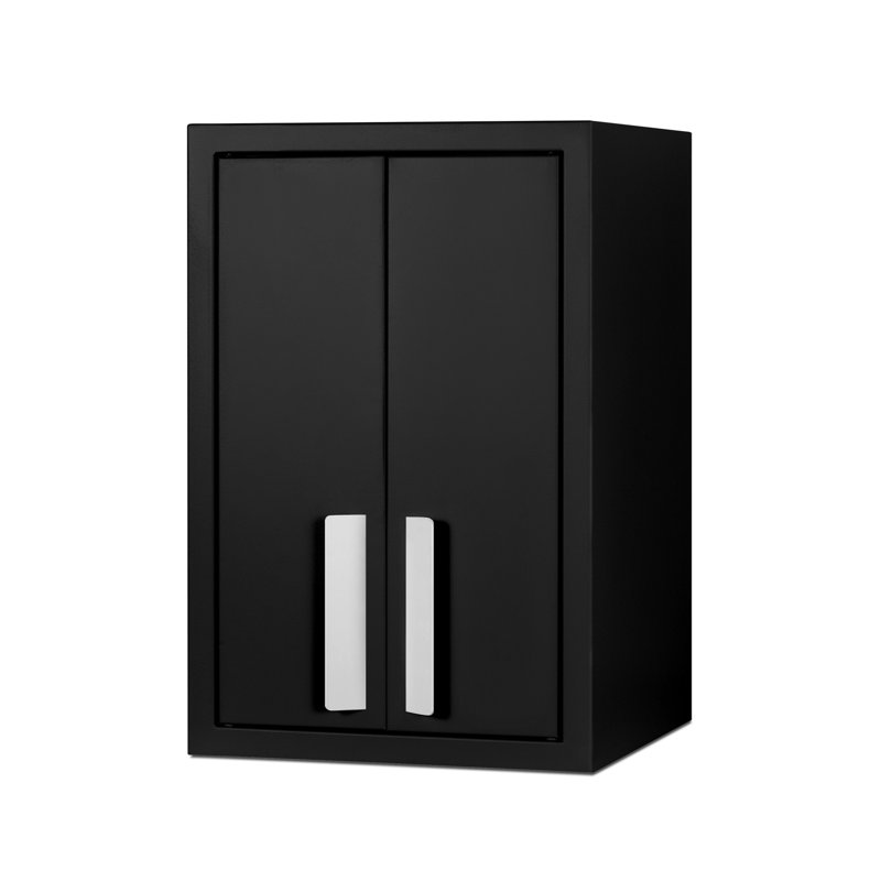 Armoire murale, H 18 po x l 12 po x P 12 po, Noir