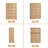 Mid-Century 29.5W 5-Drawers Dresser (Set Of 2),Wood Tall Chest of Drawers-658578512
