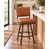 Molten Bronze Finish & Saddle Brown Leatherette
